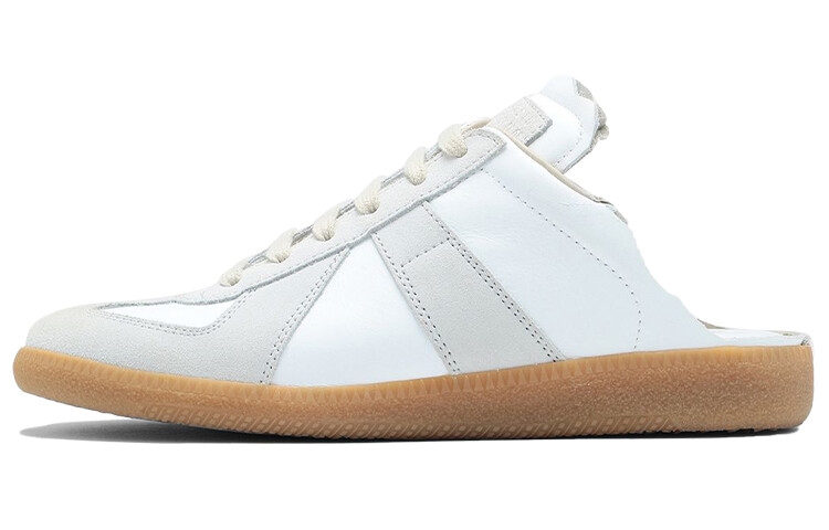 Реплика кожаные кроссовки без застежек Maison Margiela