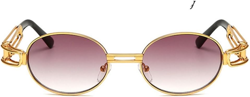 

Круглые солнцезащитные очки для женщин, винтажные, мужские, в металлической оправе, классический панк, с зеркальным покрытием, защита от УФ-излучения UV400 generic, Gradient Grey