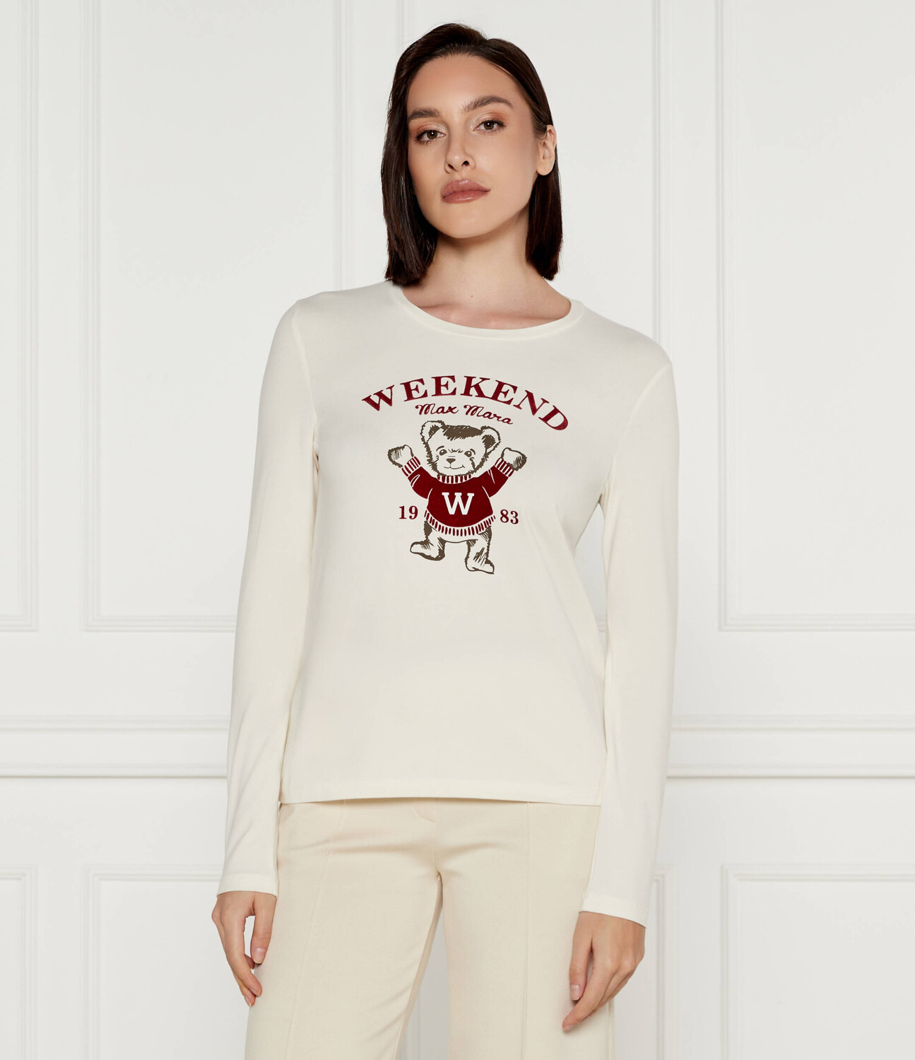 

Блуза Weekend MaxMara Regular Fit, экрю