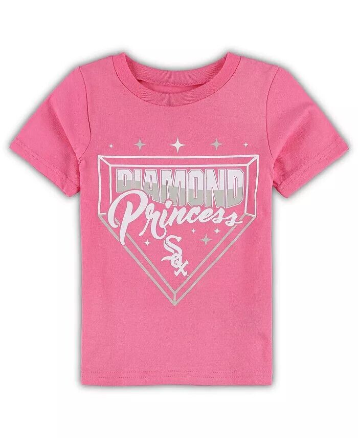 

Розовая футболка Chicago White Sox Diamond Princess для девочек-подростков Outerstuff