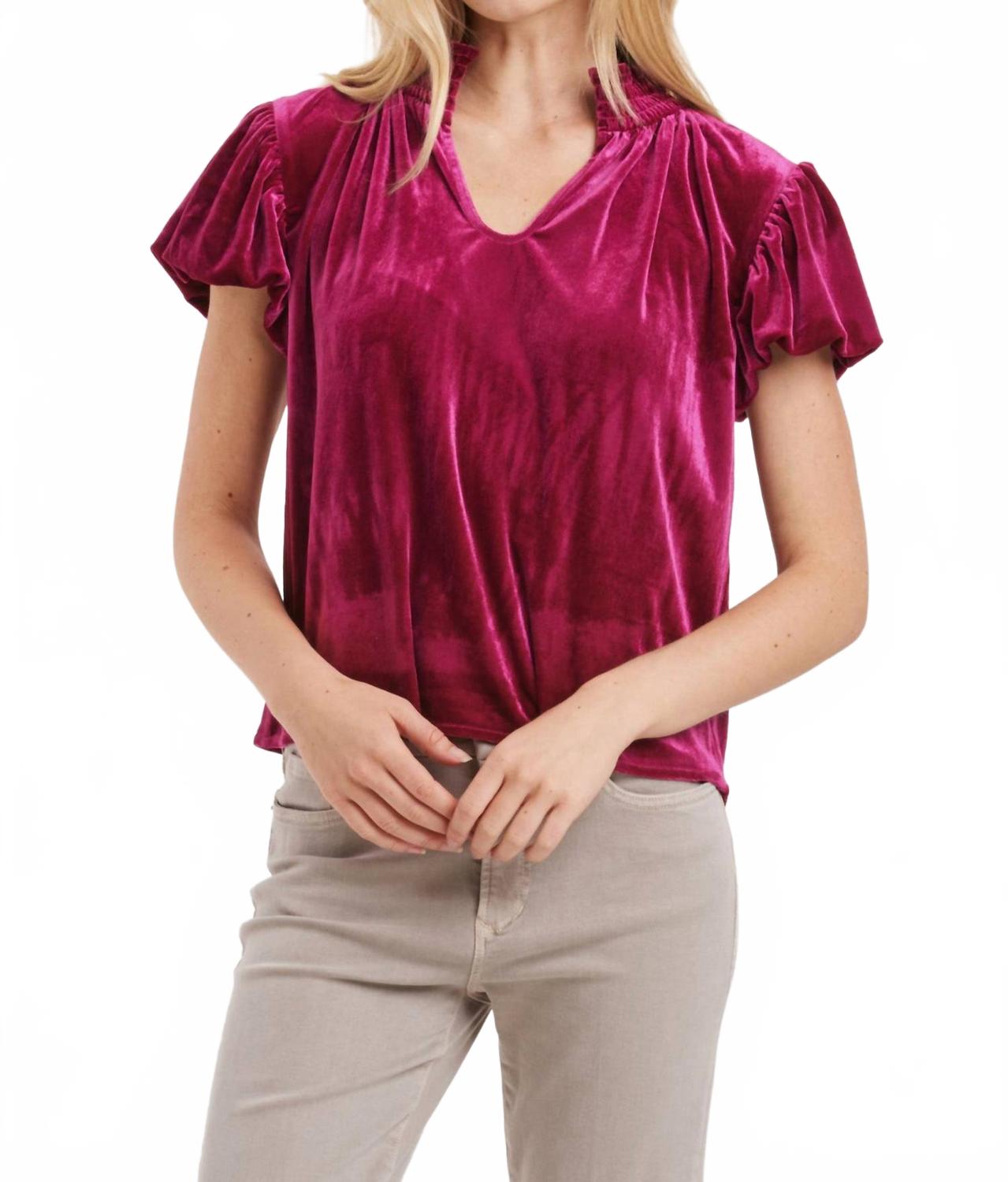 

Эйра бархатный топ в блэкберри Another Love, Blackberry