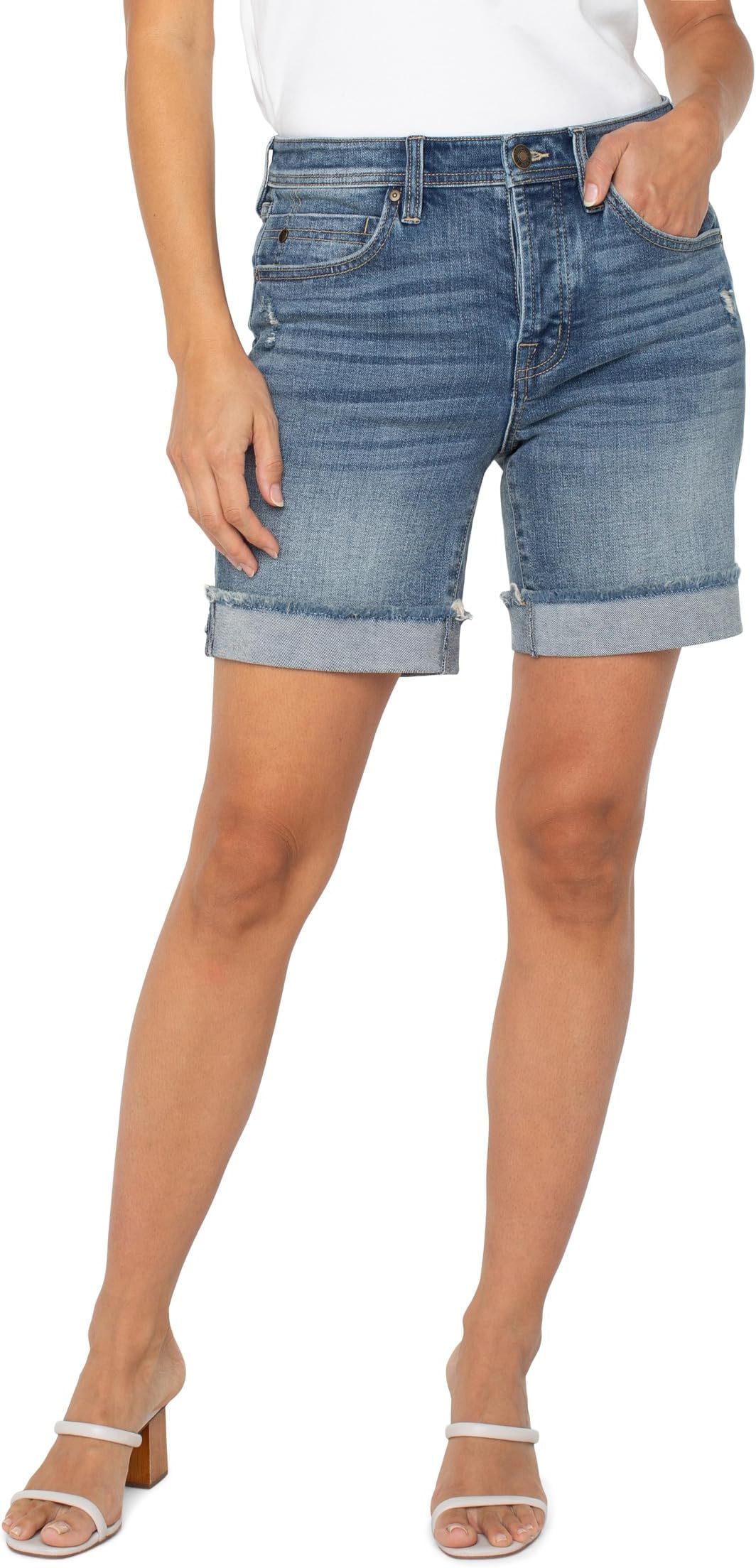 

Шорты Liverpool Los Angeles The Keeper Fray Cuff Shorts, Fair Oaks
