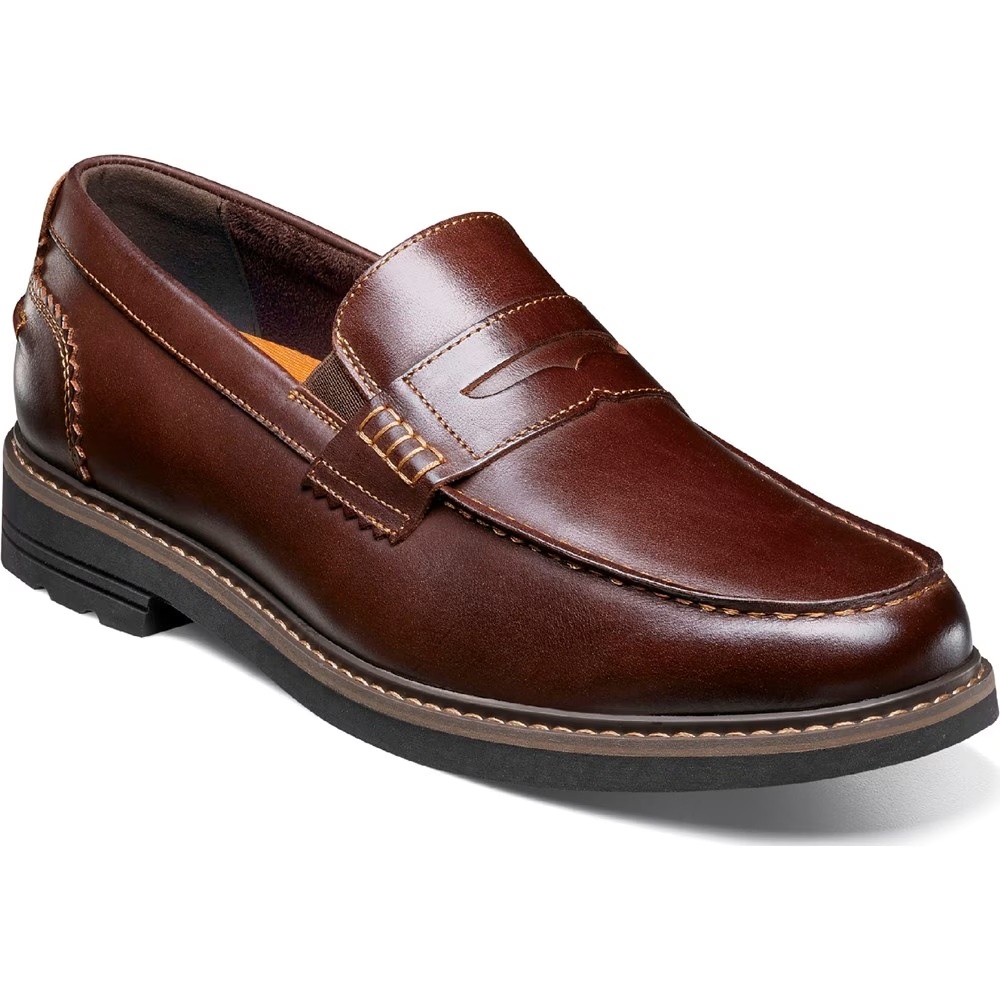 

Туфли-Лоферы Odin ii moc toe penny loafer Nunn Bush, бургундия