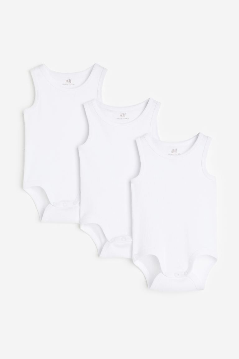 

Комплект из 3 хлопковых боди H&M
