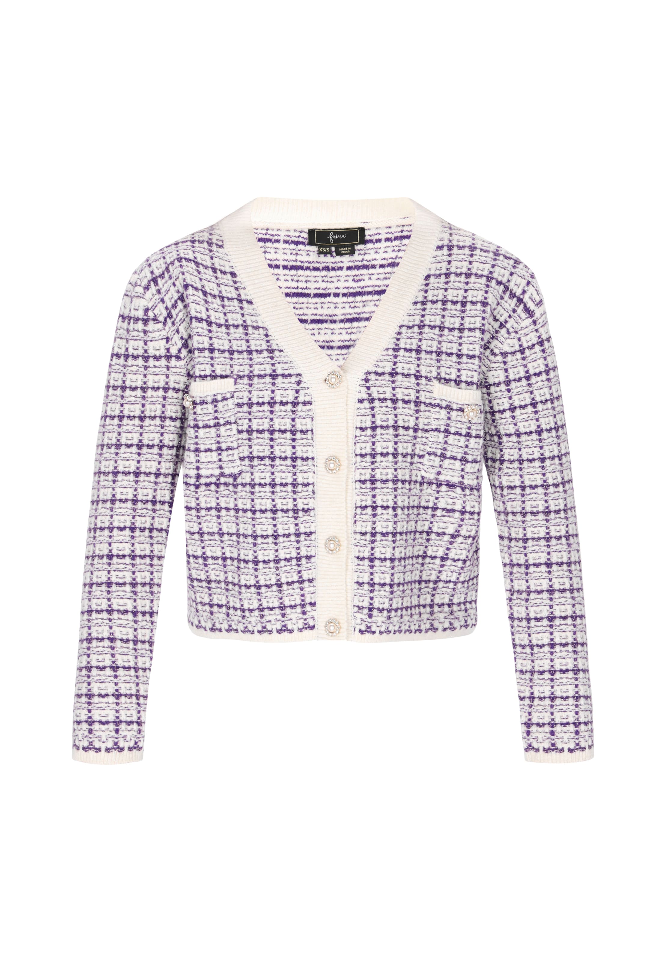 

Faina Оверсайз кардиган в темно-фиолетовом