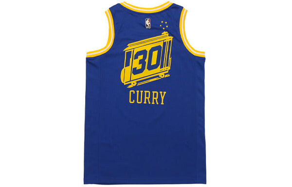 Майка Nike NBA Swingman Jersey Golden State Warriors Classic Edition 2020 Blue/Yellow, синий — фото 2