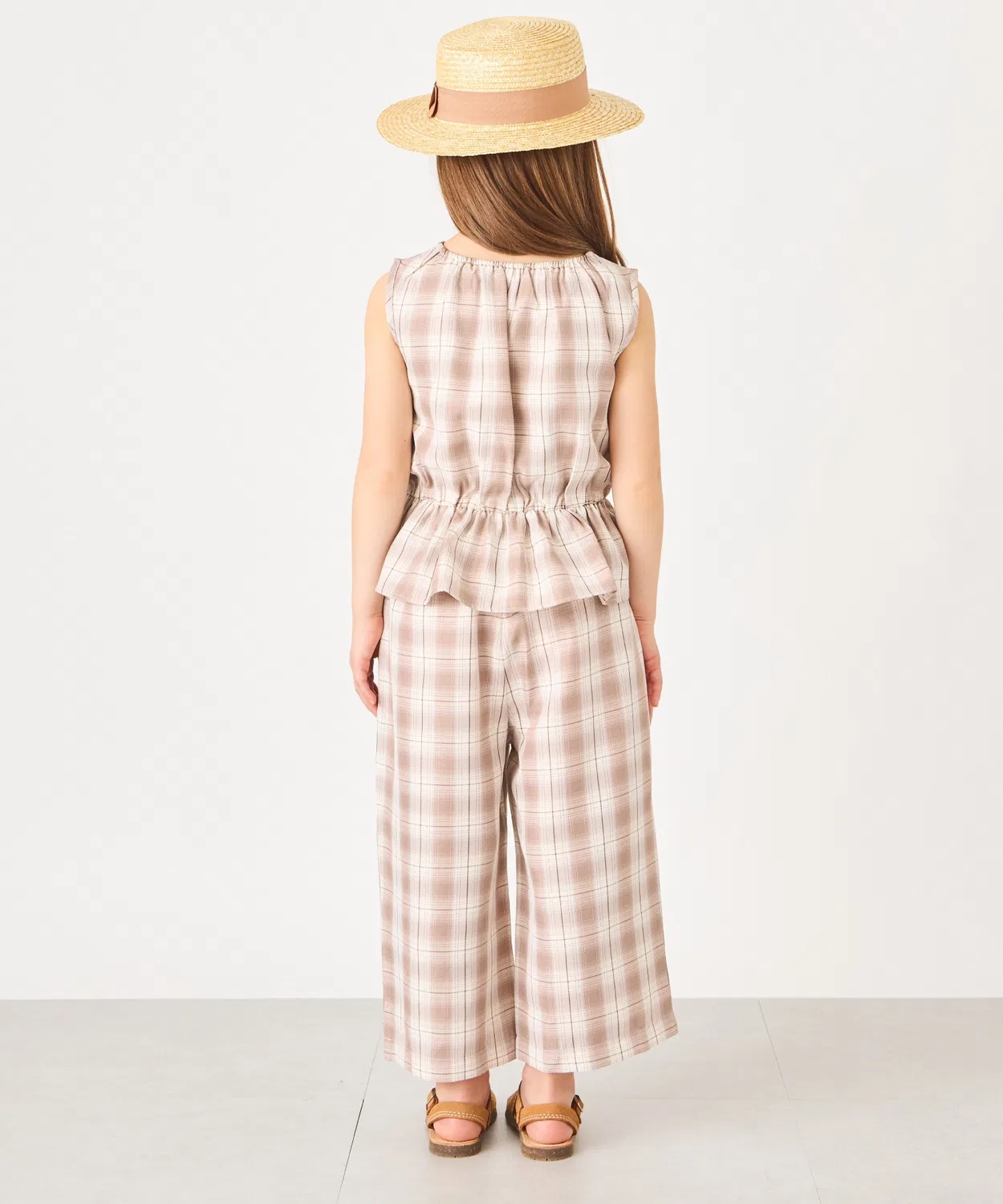Сет костюмный с рюшами ever closet, 7/8 брюки, фиолетовый — фото 4