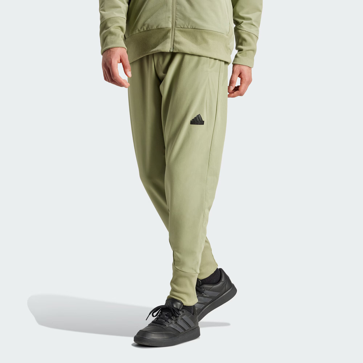 ZNE Трикотажные спортивные штаны мужские зеленые Adidas, зеленый — фото 2