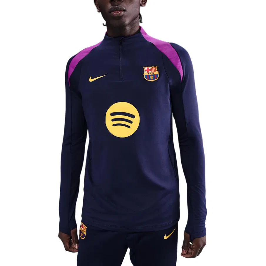 Футбольная тренировочная куртка FC Barcelona Strike Men's Dri-FIT Nike, Imperial Purple