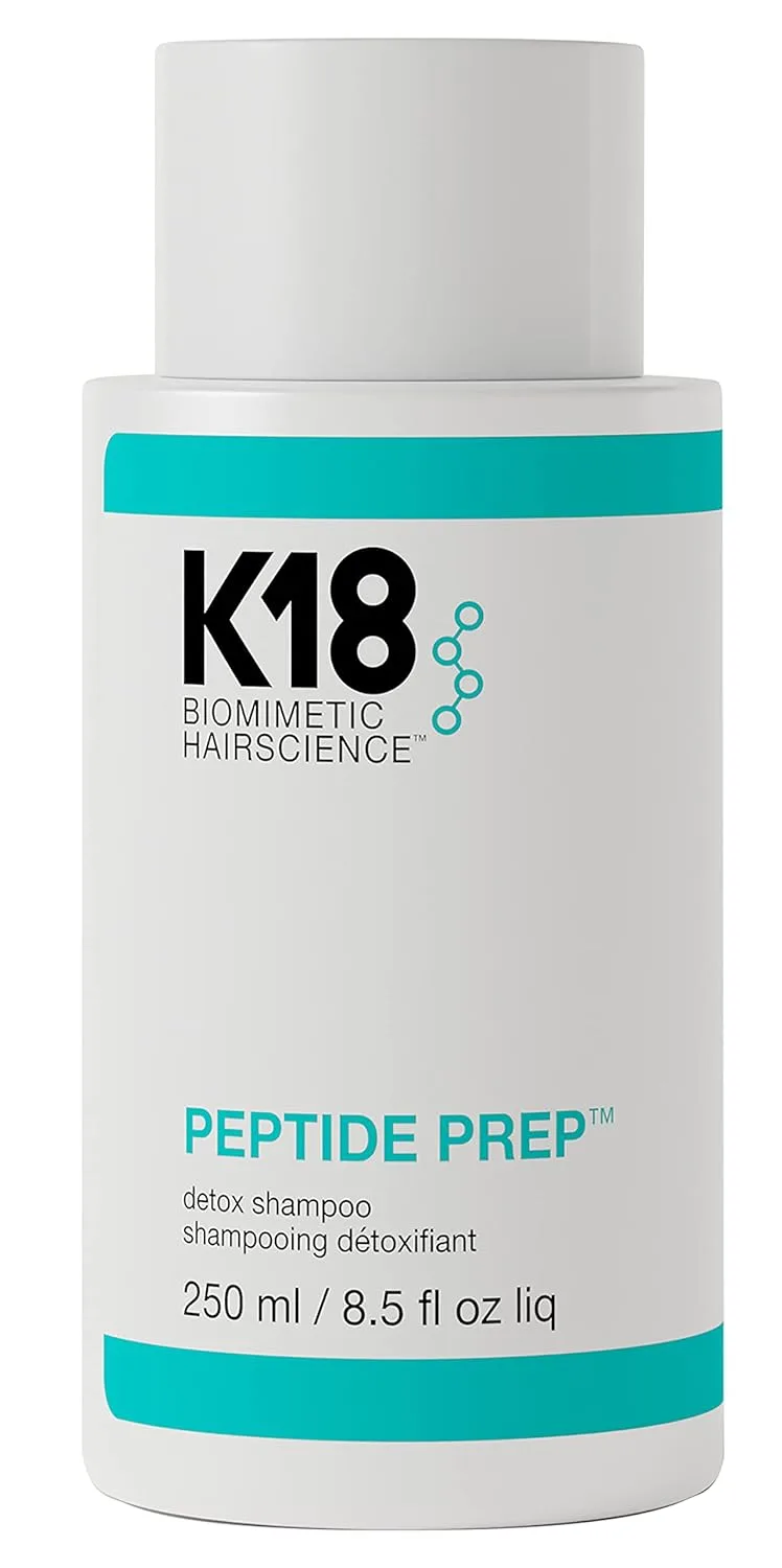 Очищающий шампунь K18 PEPTIDE PREP для окрашенных волос, не пересушивающий, с оптимизированным pH, удаляет остатки средств для укладки, грязь, жир и металлы. 251 мл (.)