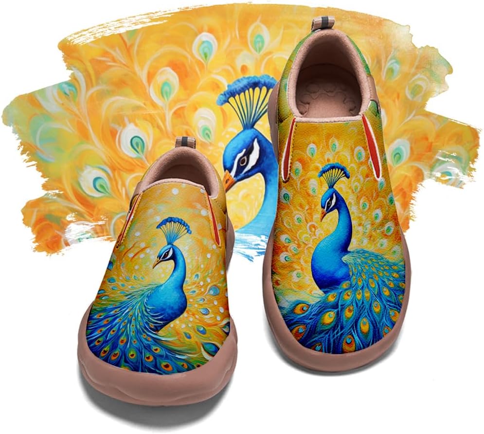 

Мужские раскрашенные обувь для путешествий, повседневные лоферы, прогулочные слипоны, удобные модные кроссовки с художественным дизайном Onehorse, Art-09