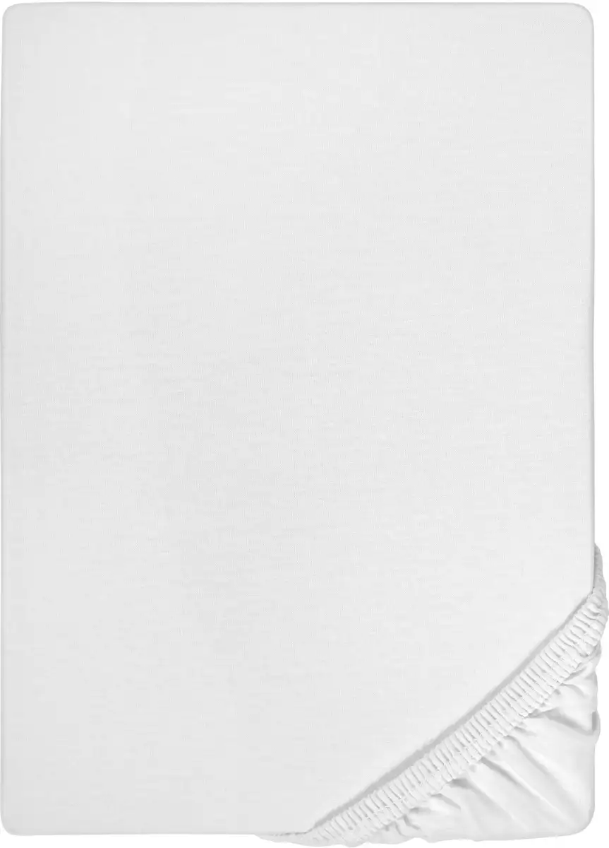 

Простыня Biberna "Сами", высококачественный трикотажный эластан, подходит для топперов 180-200х200-220 см, 1 шт., белый