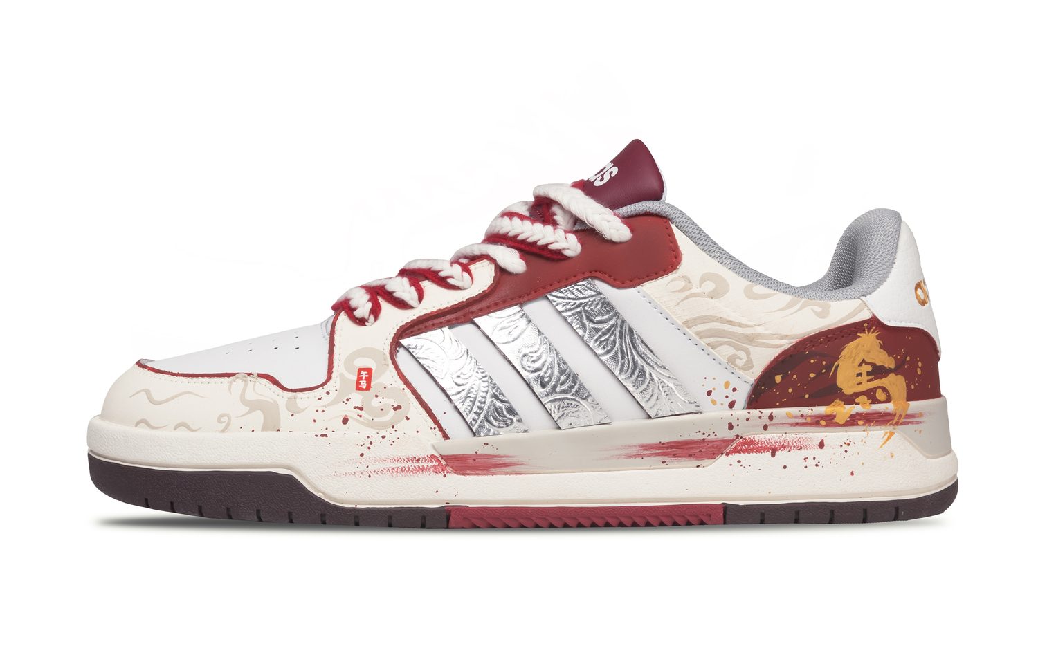 

Adidas Leap Into The Stars Slip Resistant Abrasion Resistant Low top Skateboard Shoes Unisex красные