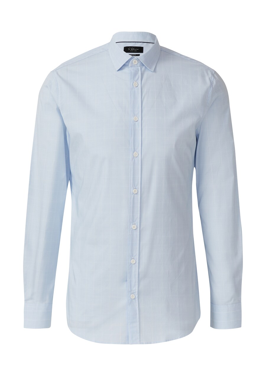 

Рубашка Slim Fit на пуговицах s.Oliver BLACK LABEL, небесно-голубой