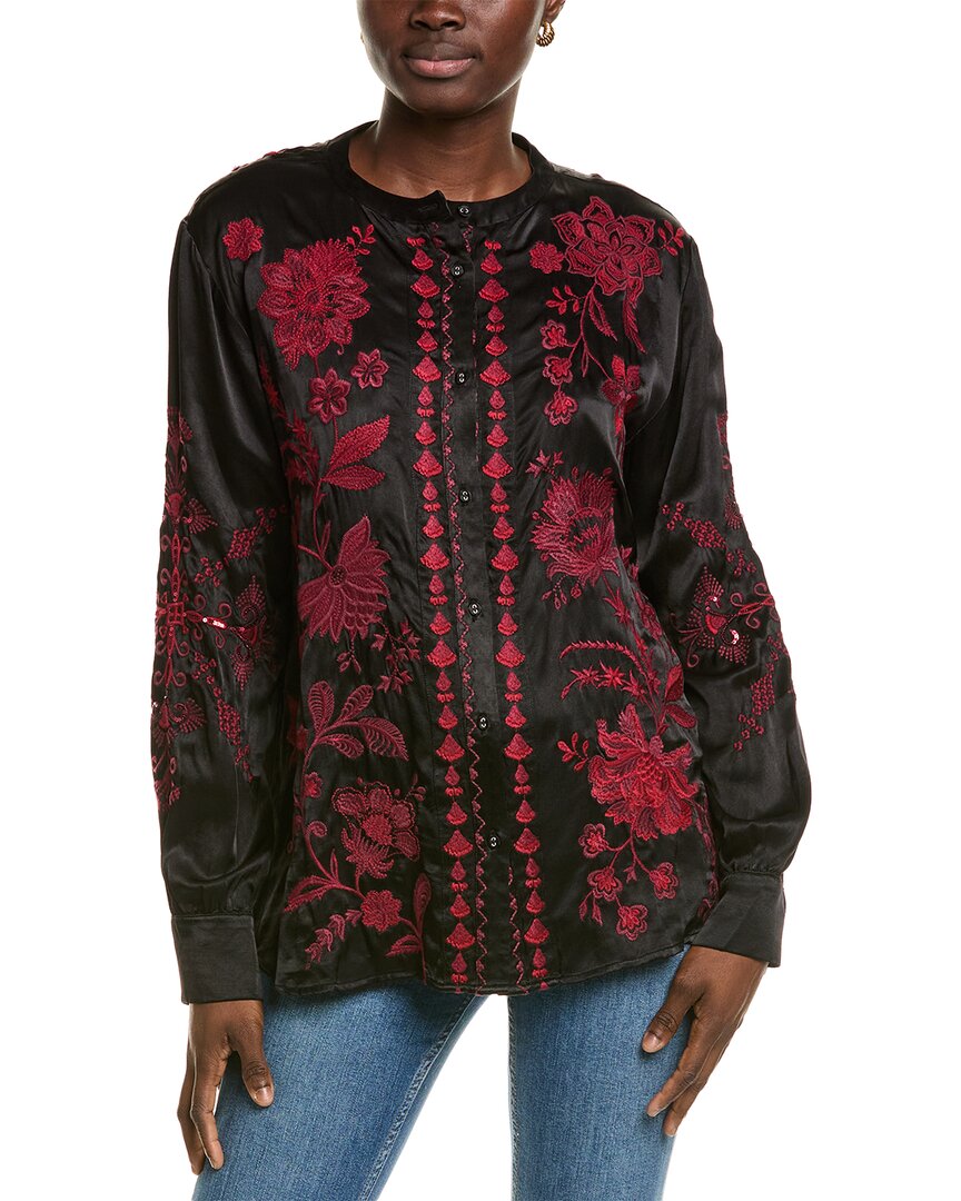 

Джонни Вас Мандаринская рубашка Johnny Was, черный