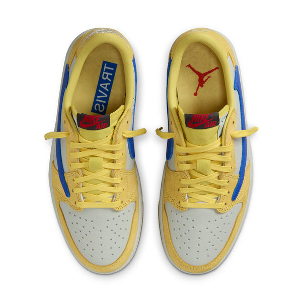 Кроссовки 1 ретро низкие og sp x travis scott Air Jordan, желтый — фото 3