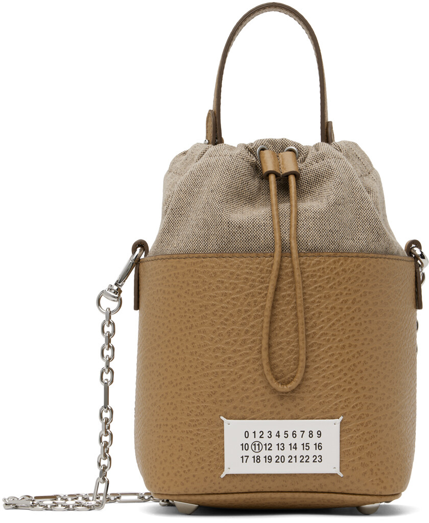 

Маленькая сумка-мешок Taupe 5AC Maison Margiela