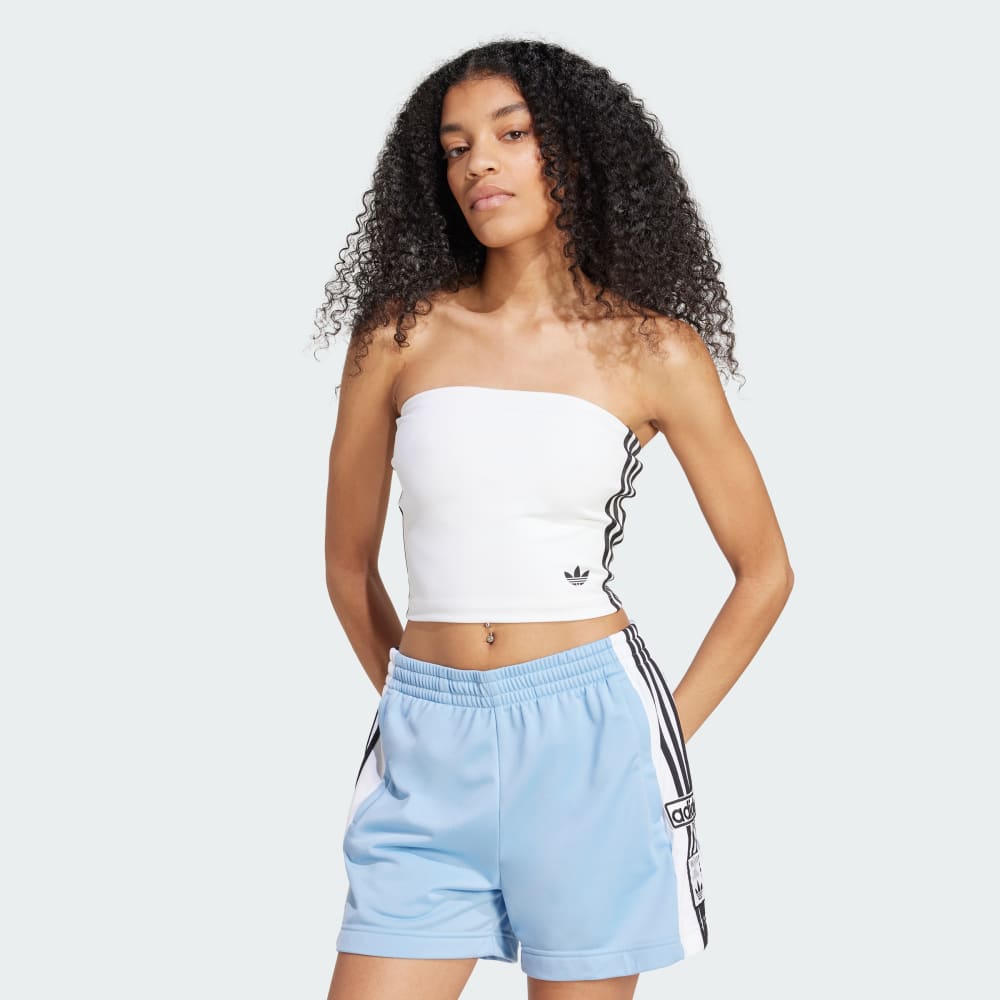 

Футболка Adidas Adicolor 3-Stripes Tube Top, белый/черный