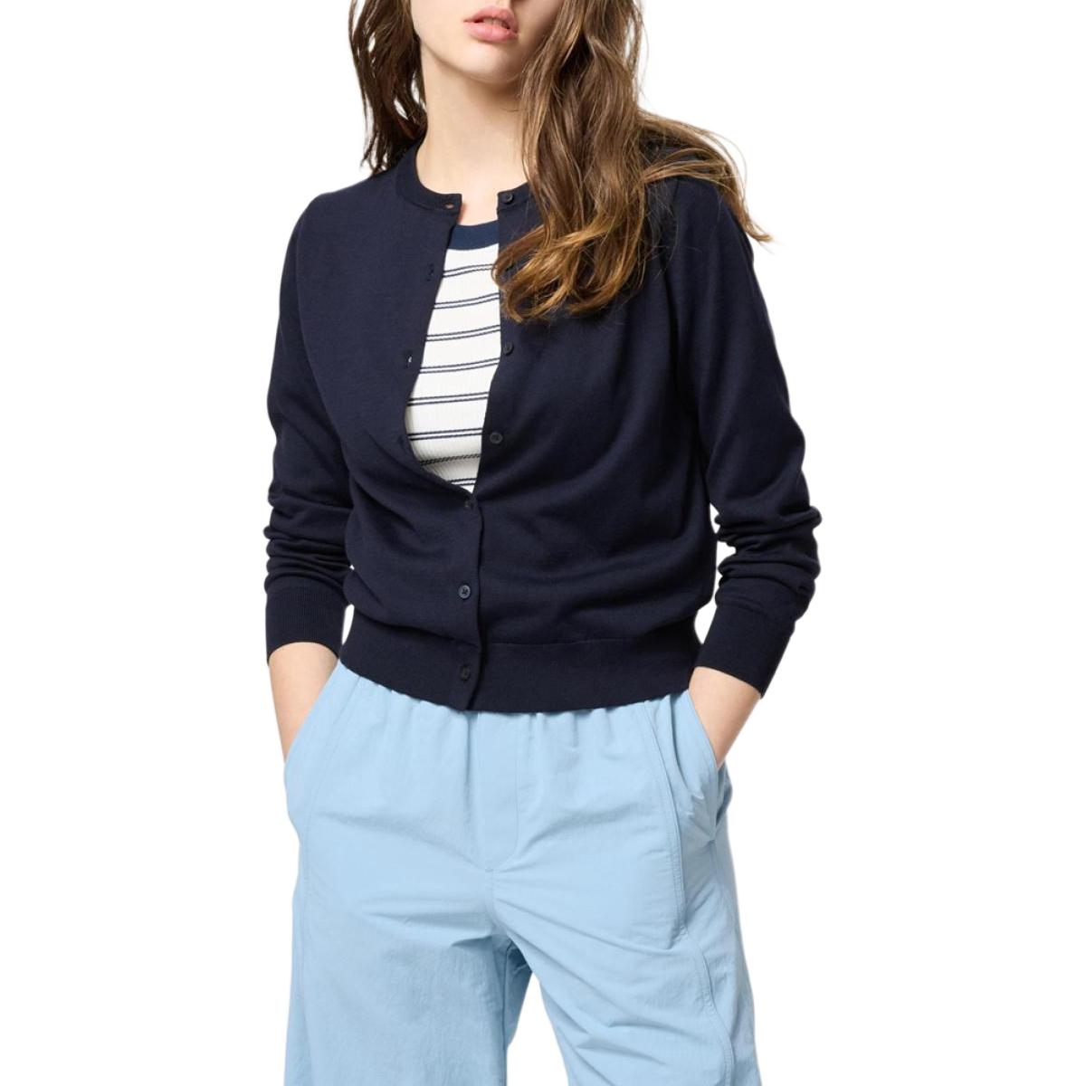 

UNIQLO Топ женский темно-синий