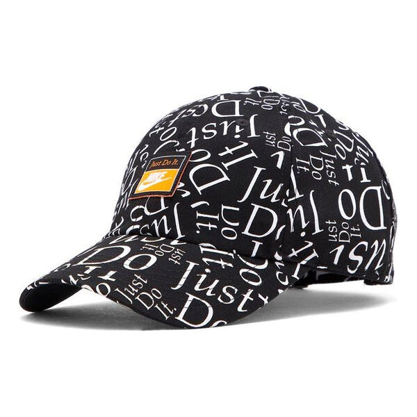 

Бейсболка h86 just do it aop cap 'black' Nike, черный