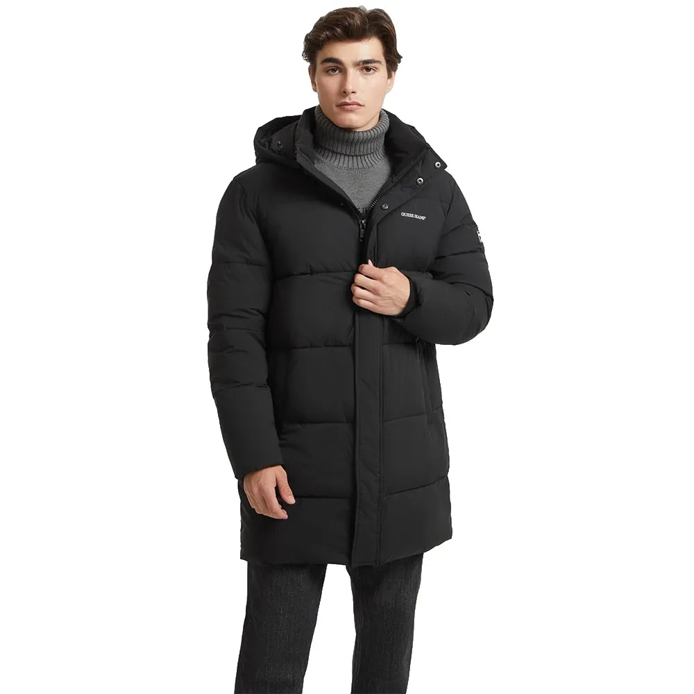 

Куртка Guess Jeans Mid Lenght puffer, черный