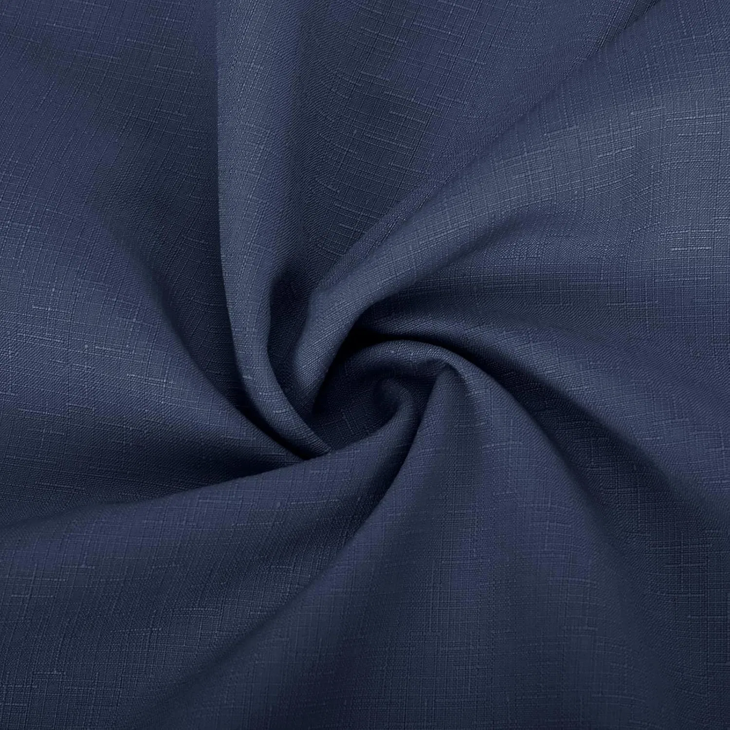 Женская блуза с V-образным вырезом, Cotton Linen, Navy-c — фото 3