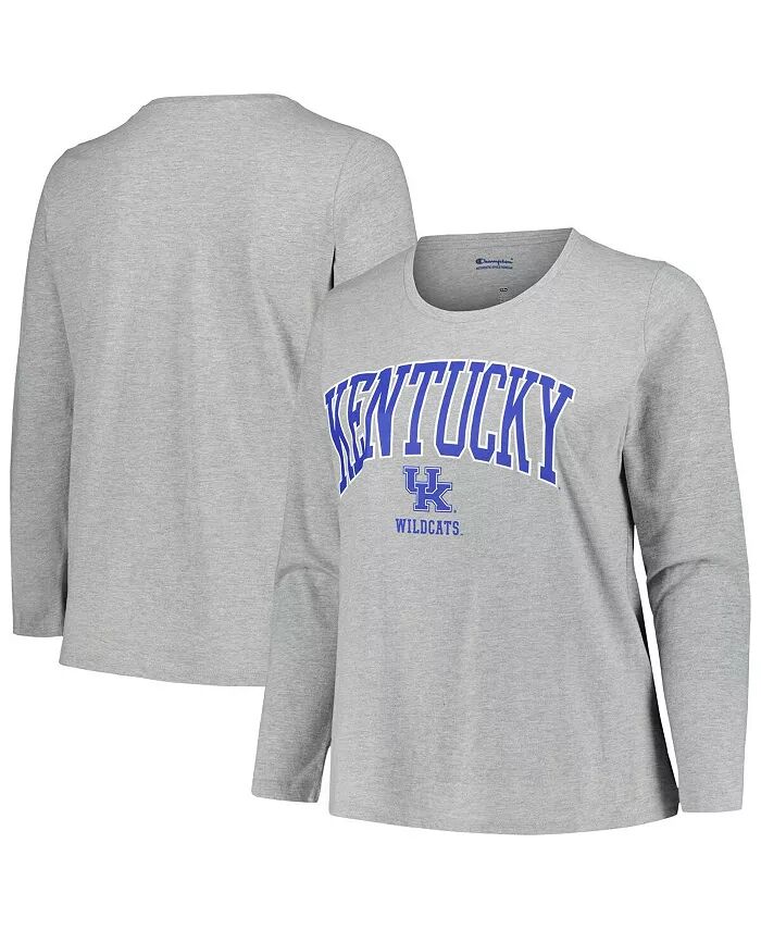 

Женская футболка с длинным рукавом и логотипом «Kentucky Wildcats», серо-лилового цвета, большого размера Profile