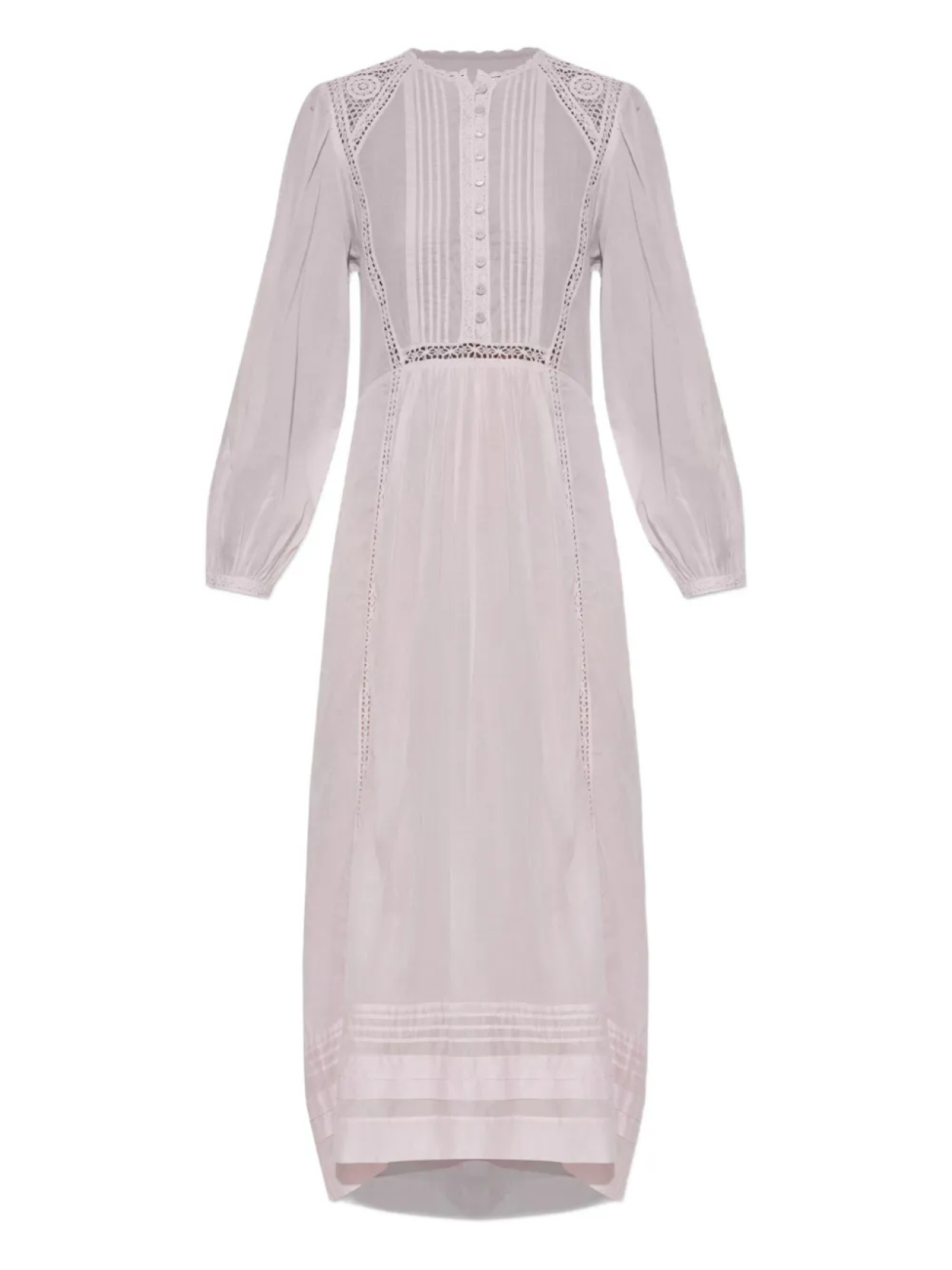 

MARANT ÉTOILE платье миди из ажурного кружева, розовый