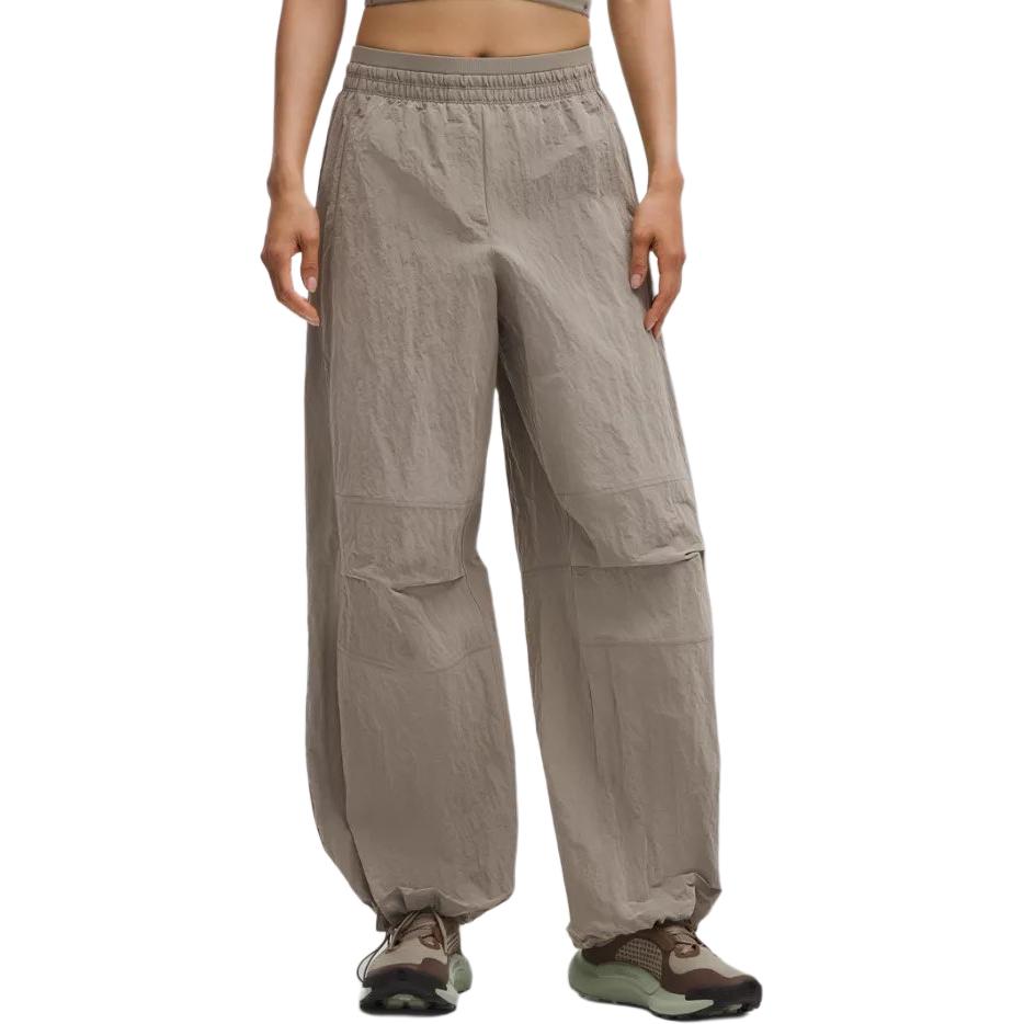 

Повседневные брюки для женщин Moderate Straight Fit Lululemon, warm коричневый серый/wshg