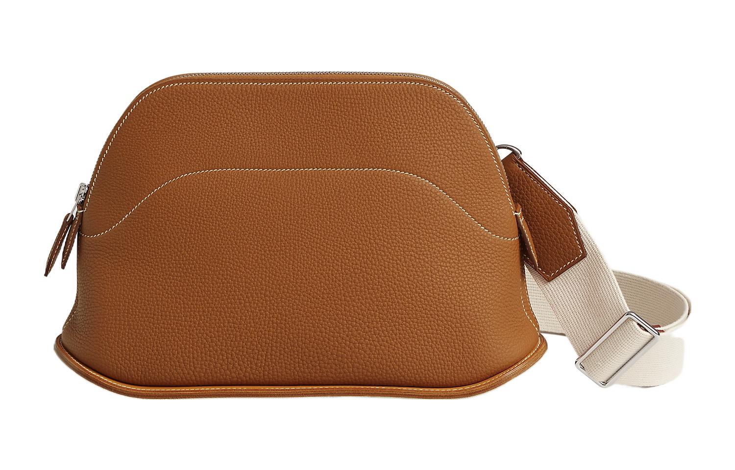 

Bolide Togo Calfskin With Swift Calfskin Сумка боулинг, Сумка через плечо, Кроссбоди Женская Коричневая/Мультиколор HERMES