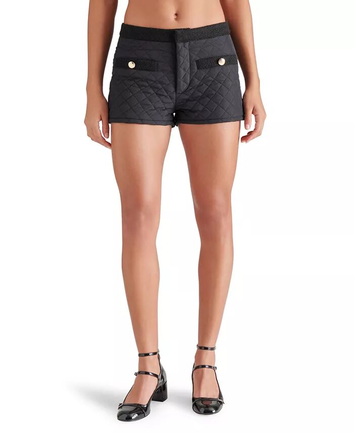 

Женские стеганые шорты Cordelia Steve Madden, черный