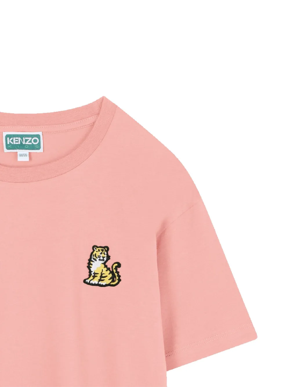 Платье-футболка с аппликацией Kenzo Kids, розовый — фото 3
