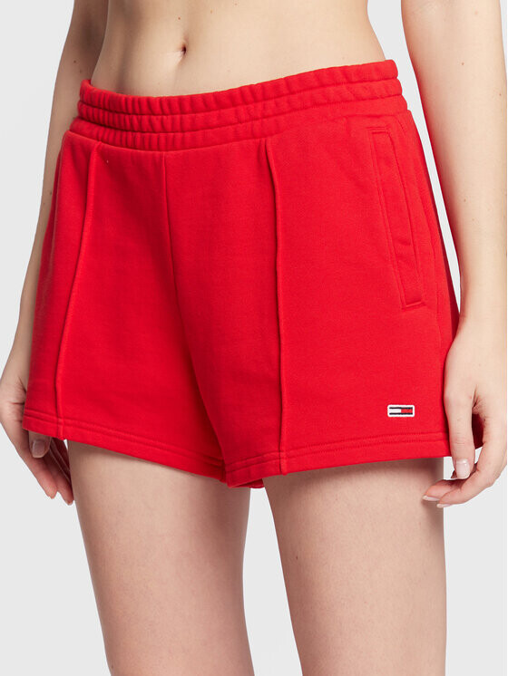 

Спортивные шорты regular fit Tommy Jeans, красный