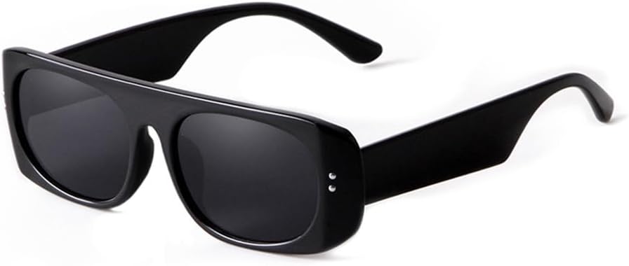 

Солнцезащитные очки LVTFCO маленького размера для женщин и мужчин, модные винтажные, прямоугольные, с заклепками, в черепаховой оправе, с защитой от УФ-излучения UV400, C1 Black