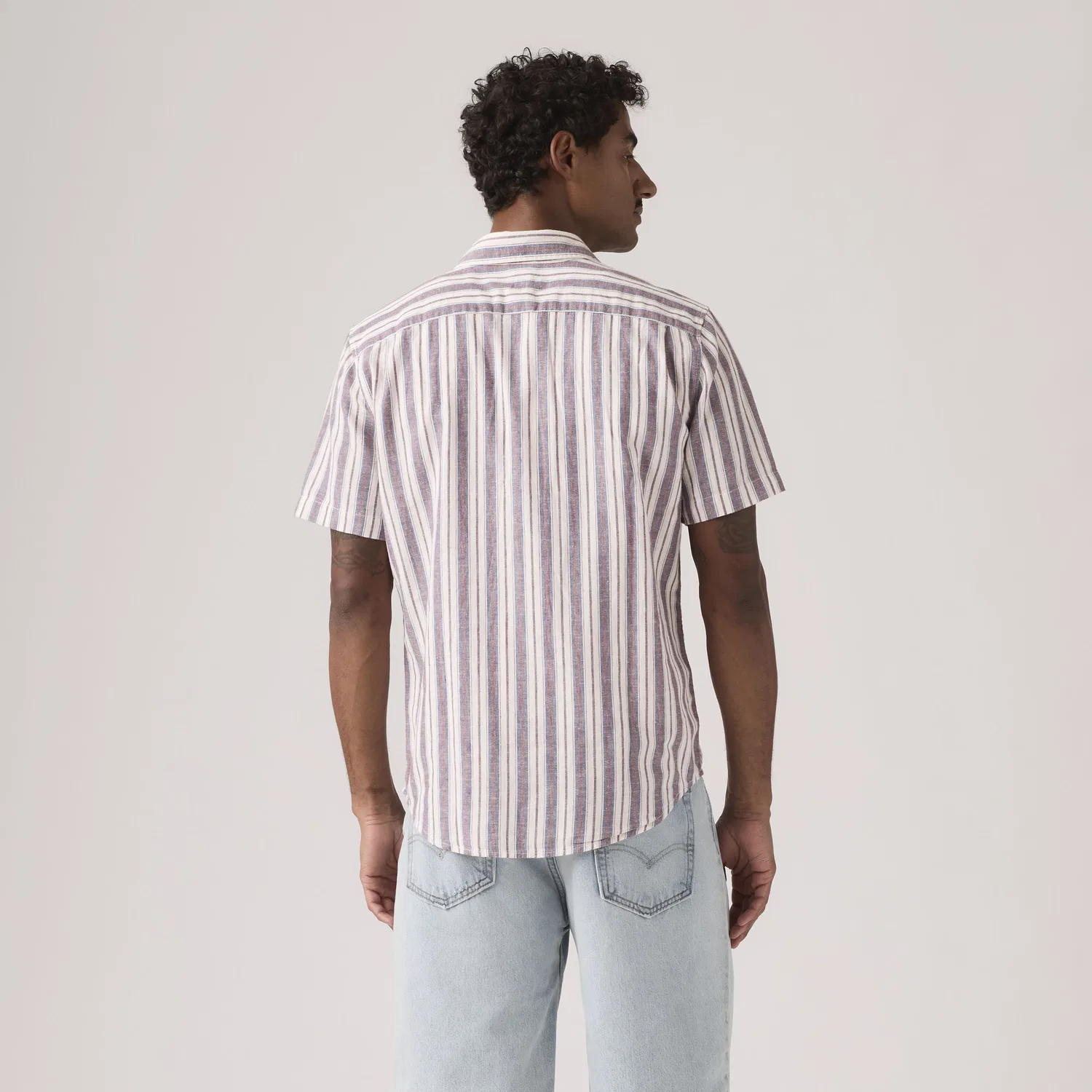 Классическая рубашка с коротким рукавом, одним карманом, стандартного кроя Levi's, Multi-Color — фото 4