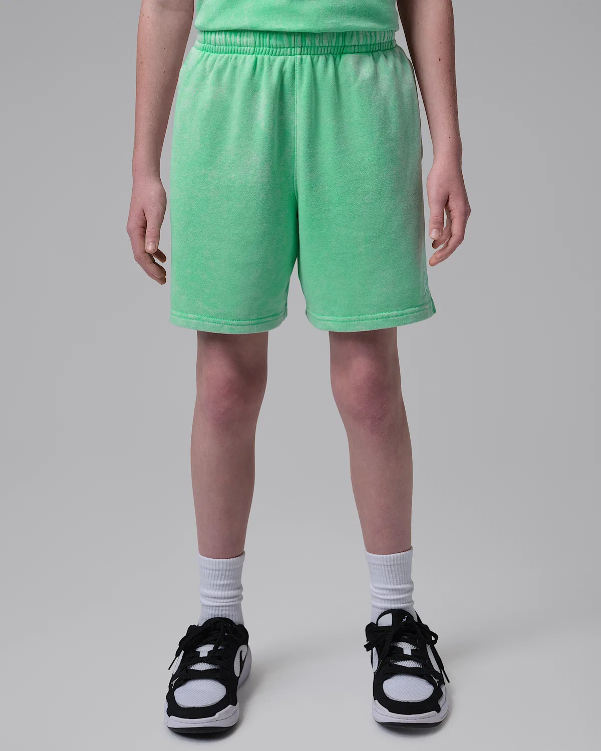 Детские шорты Jordan Big Kids' Brooklyn Washed French Terry, Green Glow