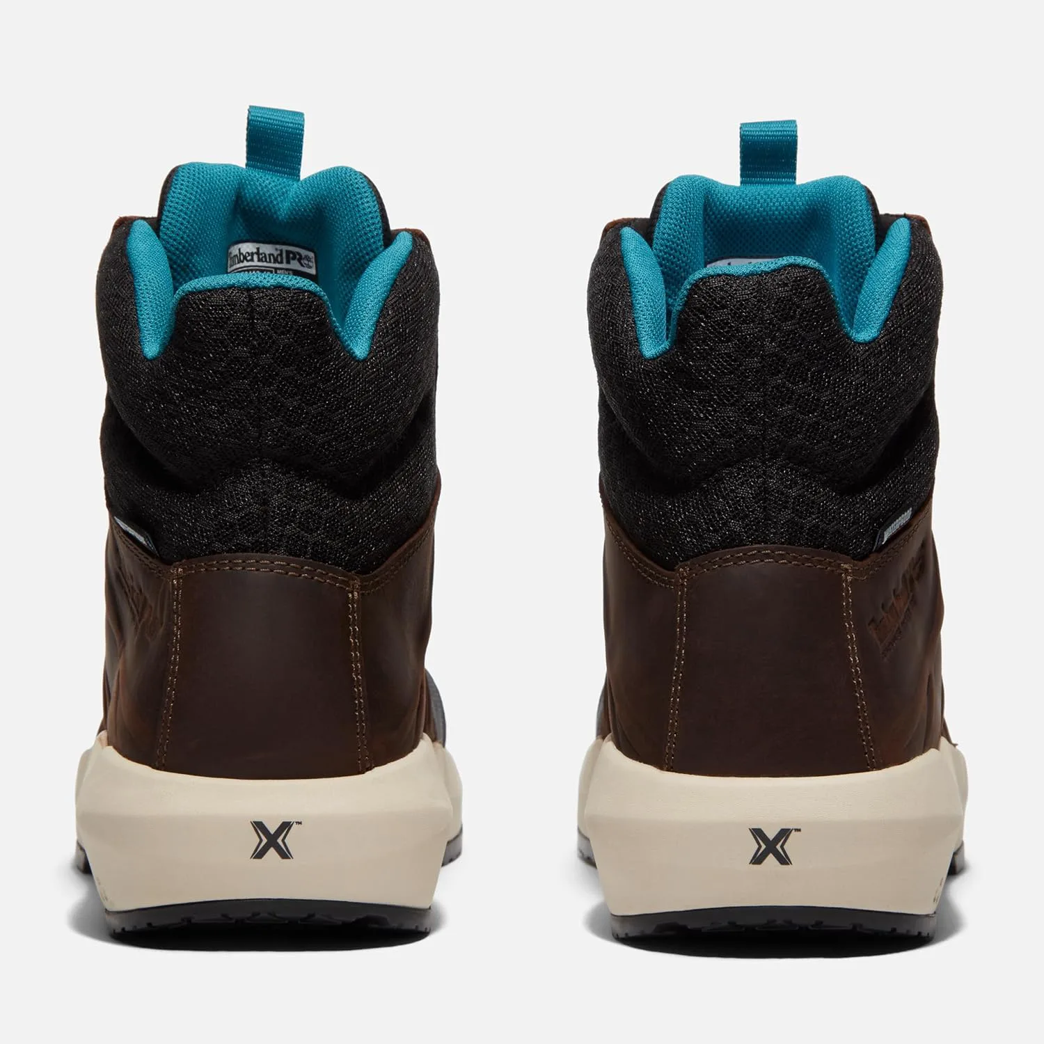 Мужские кроссовки-ботинки Timberland PRO Morphix 6" с композитным защитным носком, водонепроницаемые, в индустриальном стиле, для повседневной носки, коричневый/синий — фото 4