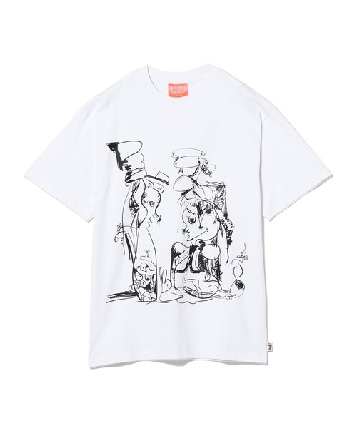 

BEAMS T Футболка, хлопок, BEAMS, белый