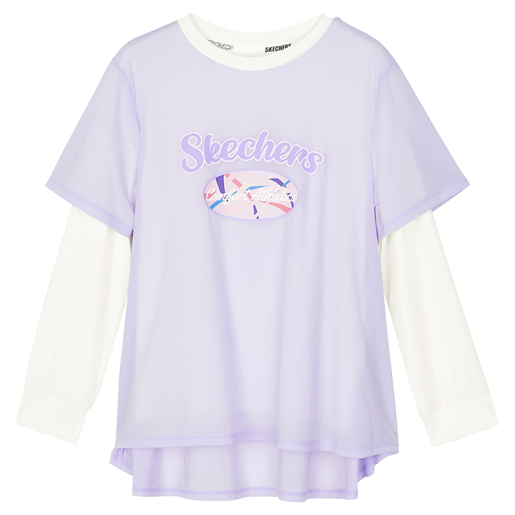 

Футболка для начальной школы Skechers, Marshmallow White
