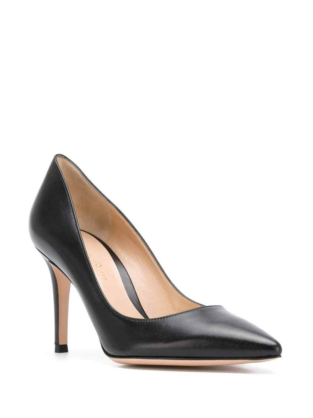 Туфли-лодочки с заостренным носком Gianvito Rossi, черный — фото 3