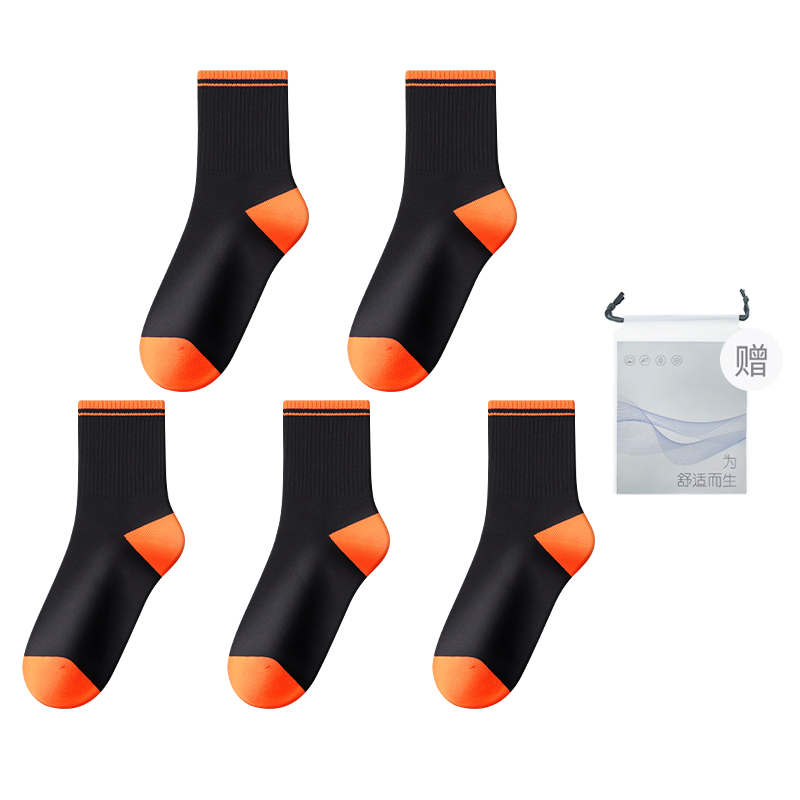 

Носки Warrior Mid Calf мужские, коробка, 5 пар, черные