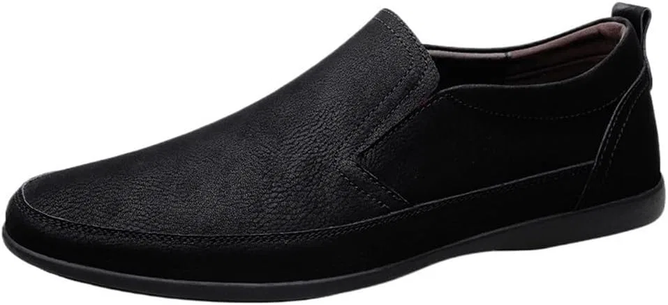 Мужские мокасины Leather Loafers, Black DHFIRUFSHLO