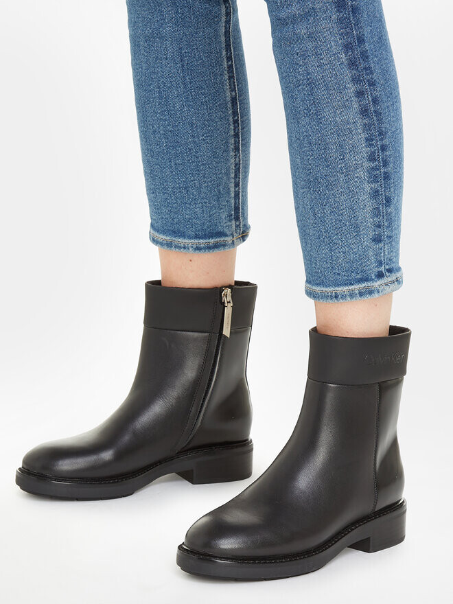 Ботинки на плоской подошве Rubber Sole Ankle Boot Lg Wl Calvin Klein, черный — фото 3