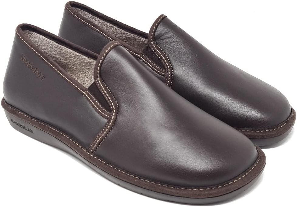 

Мужские мюли Nordikas 663 из благородной коричневой кожи