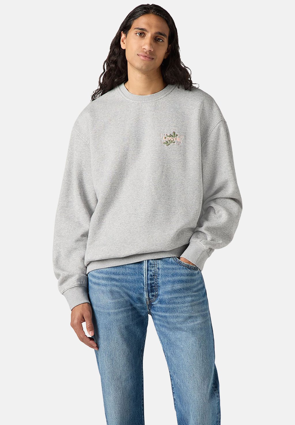 

Толстовка RELAXED GRAPHIC CREWNECK SWEATSHIRT Levi's, серый