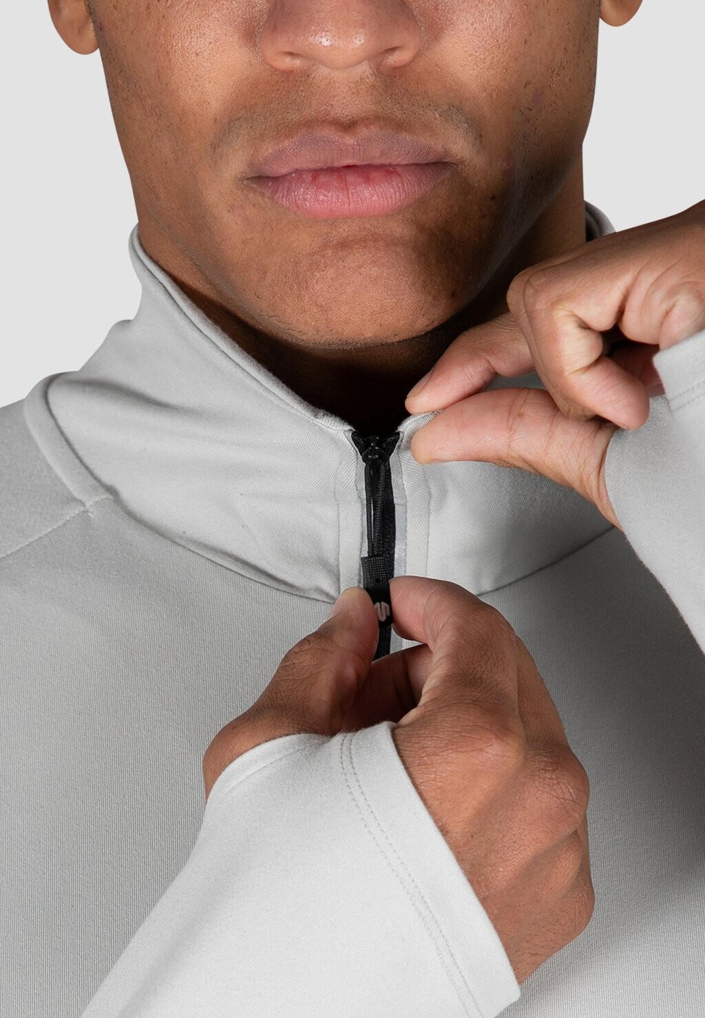 

Футболка с длинным рукавом DRY HALF ZIP TOP MOROTAI, светло-серый