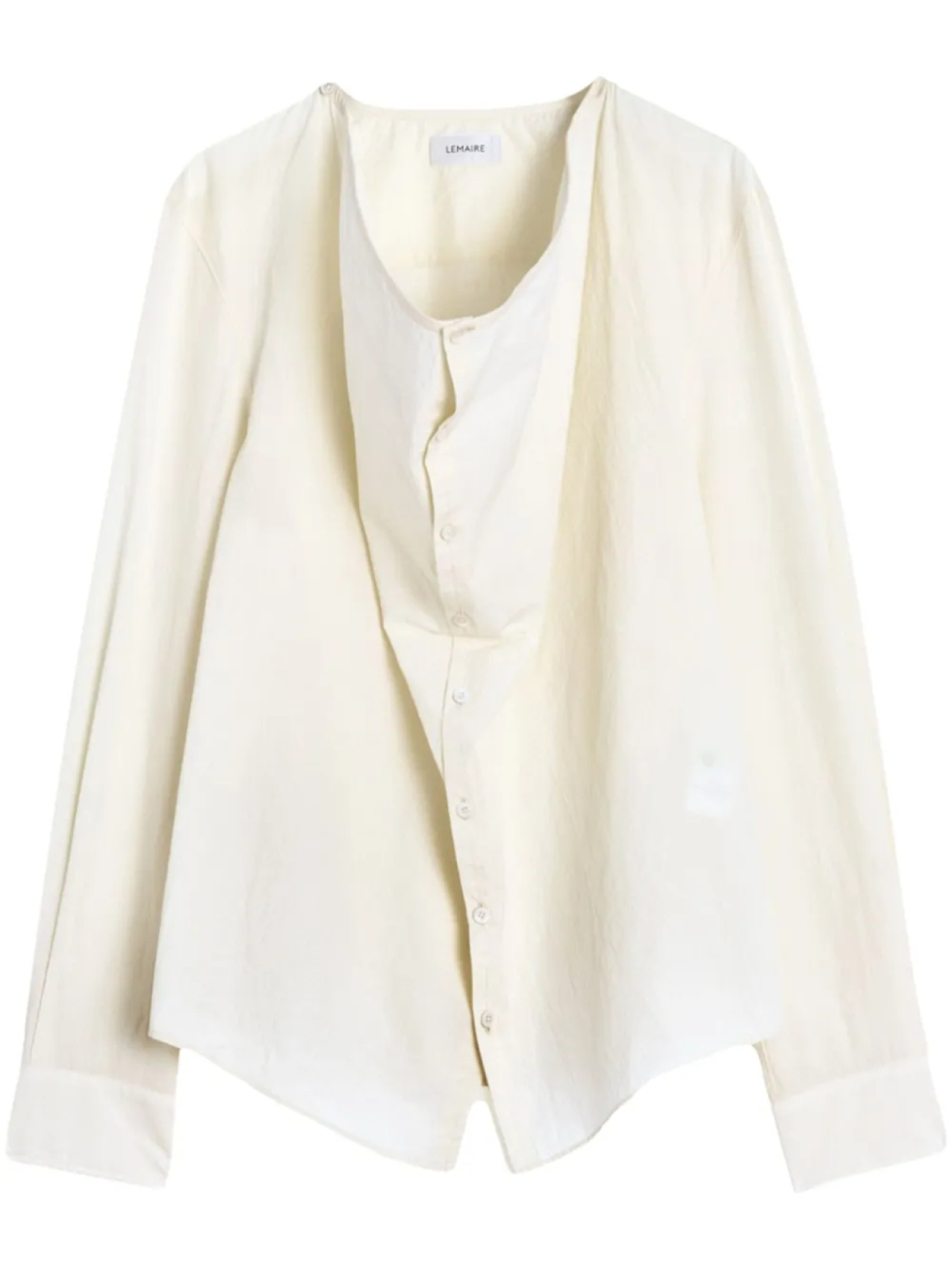 

Блузка Soft Collar LEMAIRE, нейтральный