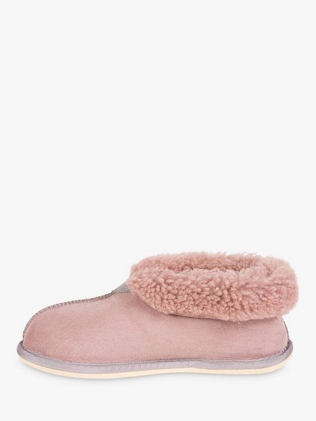 Тапочки-ботфорты на мягкой подошве из овчины Celtic & Co., цвет Dusky Pink — фото 4