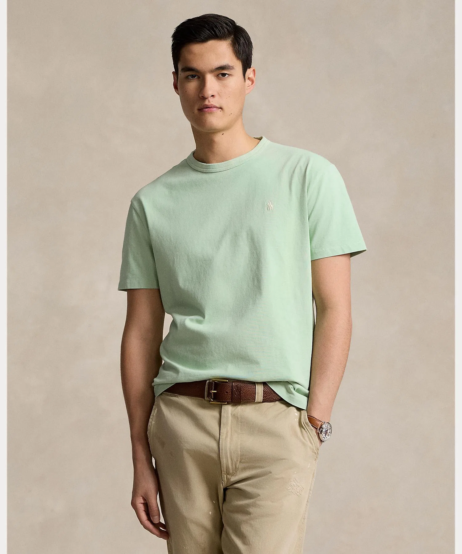Мужская и женская футболка POLO RALPH LAUREN с круглым вырезом