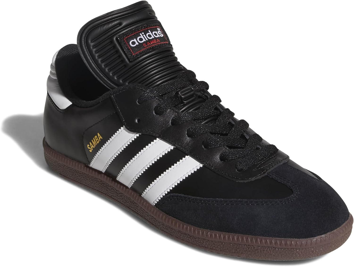 Мужские кроссовки Adidas Samba Classic для зала, белый/черный — фото 2